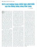 Xử lý môi trường trong chiến lược phát triển vựa lúa đồng bằng Sông Cửu Long