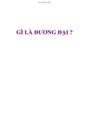 GÌ LÀ ĐƯƠNG ĐẠI ?