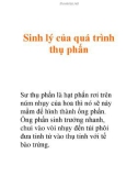 Sinh lý của quá trình thụ phấn