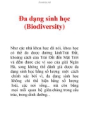 Đa dạng sinh học (Biodiversity)