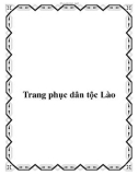 Trang phục dân tộc Lào