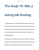 Thủ thuật 10: Nêu ý tưởng bất thường