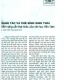 Sáng tác và phê bình sinh thái - Tiềm năng cần khai thác của Văn học Việt Nam