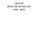 Ebook Lịch sử Đảng bộ xã Nga My (1946-2015): Phần 1