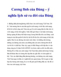 Cương lĩnh của Đảng – ý nghĩa lịch sử ra đời của Đảng_3