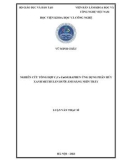 Luận văn Thạc sĩ Kỹ thuật môi trường: Nghiên cứu tổng hợp C,CeZnO/Graphen ứng dụng phân hủy xanh methylen dưới ánh sáng nhìn thấy