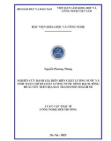 Luận văn Thạc sĩ Công nghệ môi trường: Nghiên cứu đánh giá diễn biến chất lượng nước và tính toán chỉ số chất lượng nước sông Bạch, sông Bồ Xuyên trên địa bàn thành phố Thái Bình