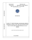 Luận văn Thạc sĩ Hoá học: Nghiên cứu phân tích Bis (1,3-dichloro-2-propyl) phosphate trong nước tiểu bằng phương pháp sắc ký lỏng ghép nối khối phổ hai lần (LCMS/MS)