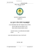 Luận văn tốt nghiệp: Các giải pháp chủ yếu nhằm tăng cường quản trị vốn lưu động tại Công ty Cổ phần Dược phẩm Thống Nhất