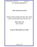 Luận án Tiến sĩ Quản lý công: Chính sách đãi ngộ đối với công chức trong cơ quan hành chính nhà nước Việt Nam