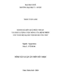 Tóm tắt Luận án Tiến sĩ Y học: Đánh giá kết quả phẫu thuật và chất lượng cuộc sống của bệnh nhân cắt toàn bộ dạ dày nội soi do ung thư