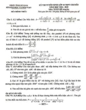 Đề thi tuyển sinh vào lớp 10 môn Toán (chuyên) năm 2024-2025 có đáp án - Sở GD&ĐT Hà Nam