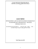 Giáo trình Anh văn chuyên ngành Quản trị khách sạn (Ngành: Quản trị khách sạn - Trung cấp) - Trường Cao đẳng nghề Ninh Thuận