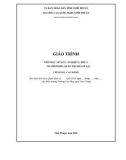 Giáo trình Nghiệp vụ bếp Á (Ngành: Quản trị khách sạn - Cao đẳng) - Trường Cao đẳng nghề Ninh Thuận