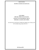 Giáo trình Pháp luật xây dựng (Ngành: Các ngành khối kỹ thuật - Cao đẳng liên thông) - Trường Cao đẳng Xây dựng số 1