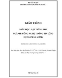 Giáo trình Lập trình PHP (Ngành: Công nghệ thông tin - Cao đẳng liên thông) - Trường Cao đẳng Xây dựng số 1