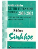 Ôn tập môn Sinh học - Giới thiệu đề thi tuyển sinh năm học 2001-2002: Phần 1