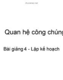 Lập kế hoạch phần 2