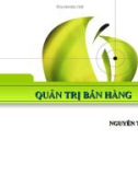 Bài giảng Quản trị bán hàng - Nguyễn Tri Khang Nam