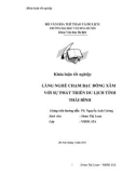 Tóm tắt Khóa luận tốt nghiệp: Làng nghề chạm bạc Đồng Xâm với sự phát triển du lịch tỉnh Thái Bình