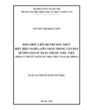 Luận án Tiến sĩ Ngôn ngữ học: Đối chiếu liên hệ phương thức biểu hiện nghĩa liên nhân trong văn bản hướng dẫn sử dụng thuốc Anh - Việt (Theo lý thuyết ngôn ngữ học chức năng hệ thống)