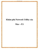 Khám phá Network Utility của Mac – P.1