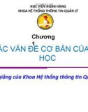 Bài giảng Tin đại cương - Chương 1: Các vấn đề cơ bản của tin học