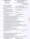 Đề thi học kì 2 môn Vật lí 12 năm 2017-2018 có đáp án - Sở GD&ĐT Tỉnh Đồng Tháp - Mã đề 506