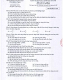 Đề thi học kì 2 môn Vật lí 12 năm 2017-2018 có đáp án - Sở GD&ĐT Tỉnh Đồng Tháp - Mã đề 524