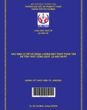 Luận văn Thạc sĩ Kỹ thuật điện tử: Xác định vị trí và dung lượng máy phát phân tán để tổn thất công suất là nhỏ nhất