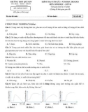 Đề thi học kì 2 môn Sinh học lớp 10 năm 2023-2024 - Trường THPT Quế Sơn, Quảng Nam