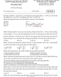 Đề thi thử tốt nghiệp THPT môn Vật lí năm 2024 có đáp án - Trường THPT Buôn Ma Thuột, Đắk Lắk
