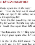 Bài giảng Kỹ năng mềm - Chương 2: Kỹ năng giao tiếp