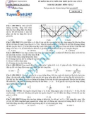 Đề kiểm tra các môn thi THPT Quốc gia năm học 2014-2015 môn Vật lý lần 3 - Trường THPT Quảng Xương 1 (Mã đề 135)
