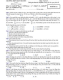 Đề thi thử kì thi THPT quốc gia năm 2015 có đáp án môn: Vật lí - Trường THPT Hàn Thuyên (Mã đề thi 132)