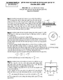 Đề thi chọn đội tuyển dự thi học sinh giỏi quốc gia lớp 12 có đáp án: Môn Vật lý (Năm học 2007 - 2008)