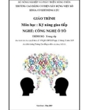 Giáo trình Kỹ năng giao tiếp (Nghề: Công nghệ ô tô - Trung cấp) - Trường Cao đẳng Cơ điện Xây dựng Việt Xô