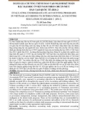 Đánh giá chương trình đào tạo ngành kế toán bậc đại học ở Việt Nam theo chuẩn mực đào tạo quốc tế (IES) 2