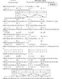 Đề thi KSCL môn Toán lớp 12 năm 2023-2024 có đáp án - Sở GD&ĐT Hà Nam