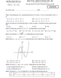 Đề thi KSCL môn Toán lớp 12 năm 2023-2024 có đáp án - Trường THPT Yên Lạc, Vĩnh Phúc