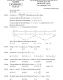 Đề thi học kì 2 môn Toán lớp 12 năm 2023-2024 có đáp án - Sở GD&ĐT Nam Định
