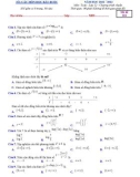 Đề thi học kì 1 môn Toán lớp 12 năm 2022-2023 có đáp án - Trường PTDTNT Kon Rẫy