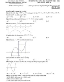 Đề thi giữa học kì 1 môn Toán lớp 12 năm 2021-2022 - Trường THPT Quang Trung, Hải Dương