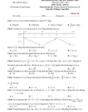 Đề thi KSCL môn Toán lớp 12 năm 2023-2024 có đáp án - Trường THPT Triệu Sơn 2
