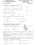 Đề thi giữa học kì 2 môn Toán lớp 12 năm 2023-2024 có đáp án (Lần 1) - Trường THPT Đinh Tiên Hoàng, Hà Nội