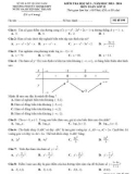 Đề thi học kì 1 môn Toán lớp 12 năm 2023-2024 - Trường PTDTNT THCS&THPT Nước Oa