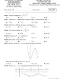 Đề thi học kì 1 môn Toán lớp 12 năm 2022-2023 - Sở GD&ĐT Hậu Giang
