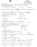Đề thi định kì môn Toán lớp 12 năm 2023-2024 có đáp án - Trường Trung Tiểu học Việt Anh 2