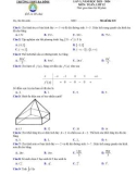 Đề thi KSCL môn Toán lớp 12 năm 2023-2024 có đáp án (Lần 1) - Trường THPT Ba Đình, Thanh Hóa