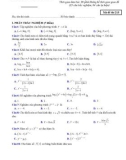 Đề thi học kì 1 môn Toán lớp 12 năm 2023-2024 - Trường THPT Lưu Nhân Chú, Thái Nguyên
